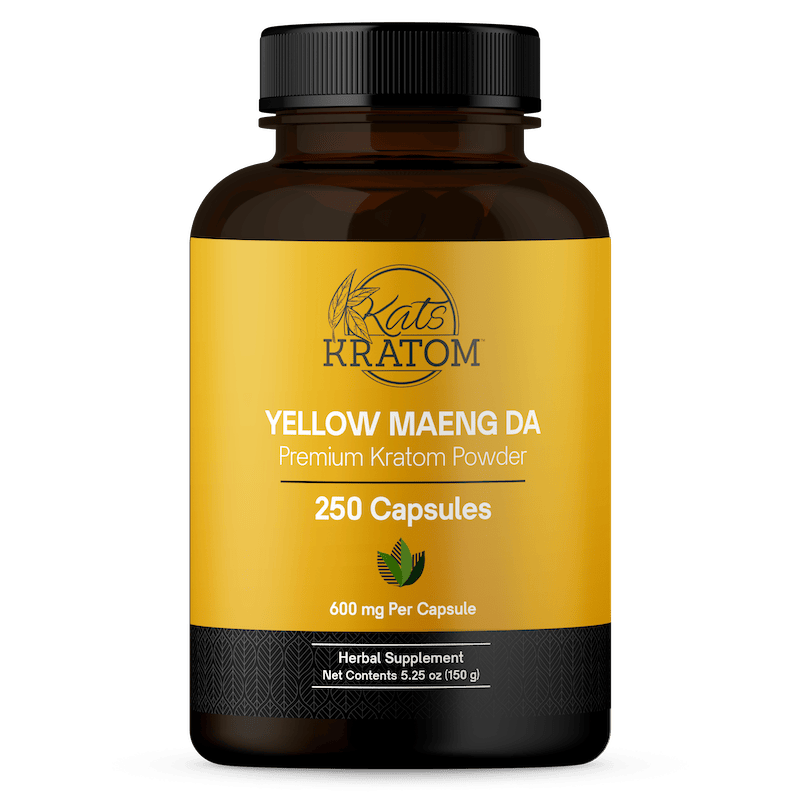 Yellow Maeng Da Kratom 250 Capsules